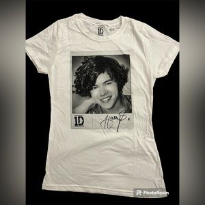 One Direction Harry Styles Autograph T-Shirt- Junior XL